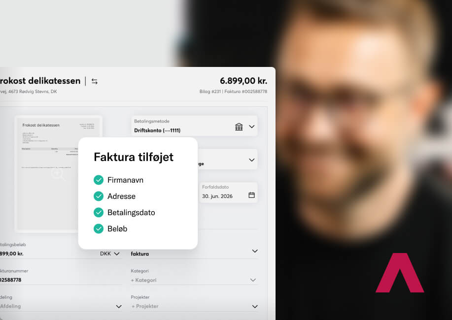 Scanner og indhenter data fra bilag automatisk
