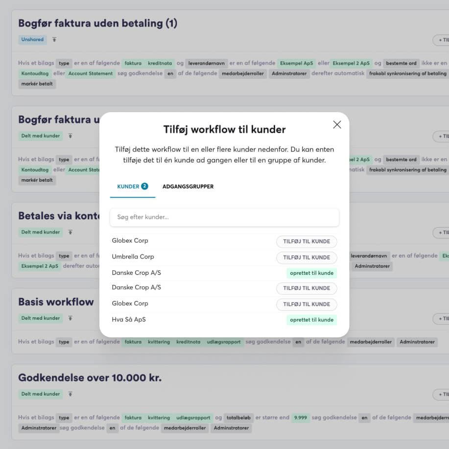 Byg workflows én gang – brug dem igen og igen